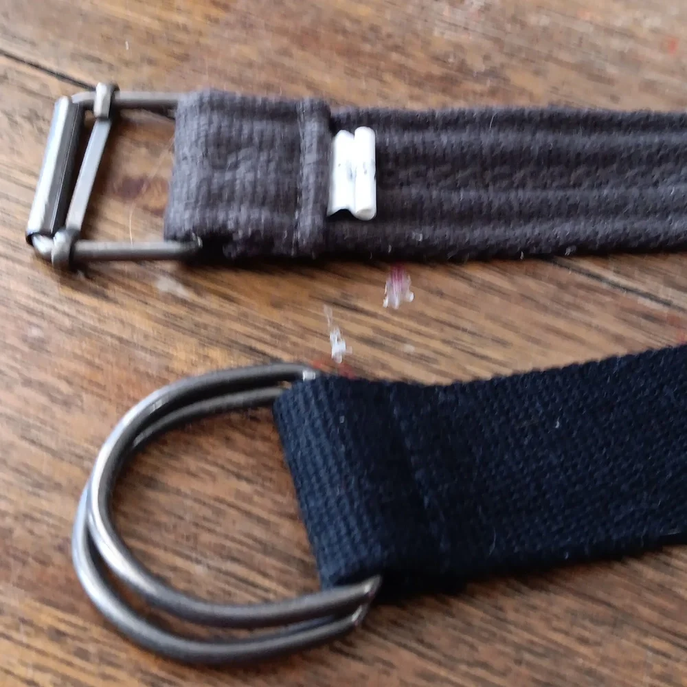 Boys Black and Brown  Cloth Belts